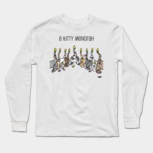 Kitty Menorah Long Sleeve T-Shirt